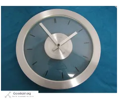 WALL CLOCK - Clear Round / Sterling & Noble